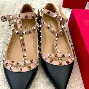 Valentino RockStud Caged Flats